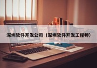 深圳软件开发公司（深圳软件开发工程师）