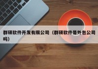 群硕软件开发有限公司（群硕软件是外包公司吗）